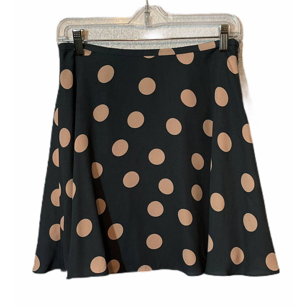 Loft pink and blue/gray‎ polka dot skirt  SP
